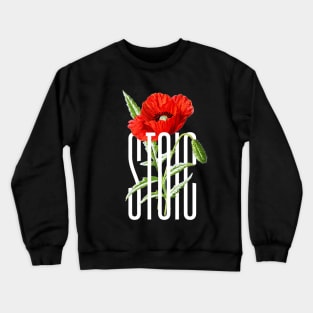 Stoic Red Flower Crewneck Sweatshirt